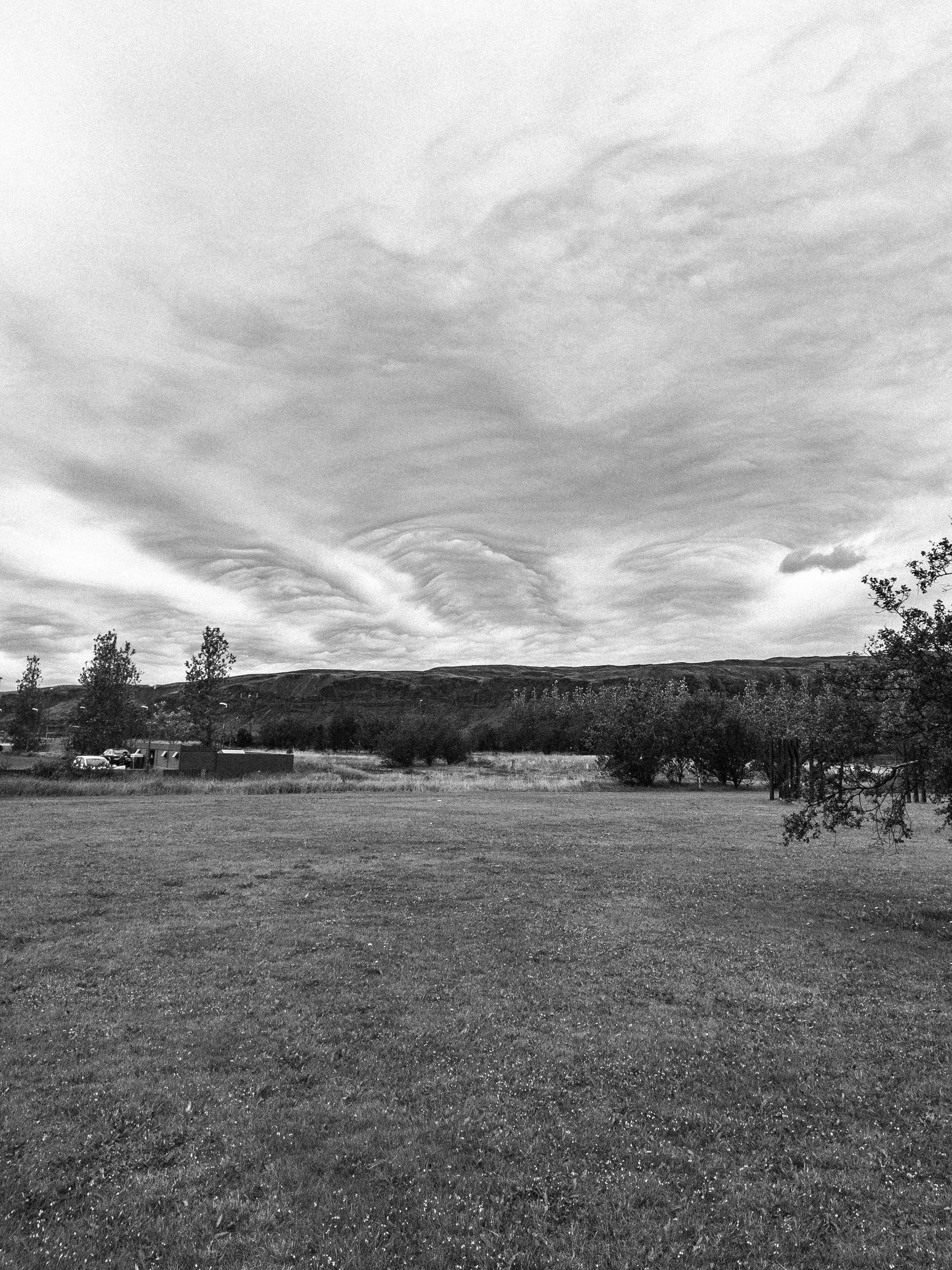 Dramatic clouds over Hellisheiði