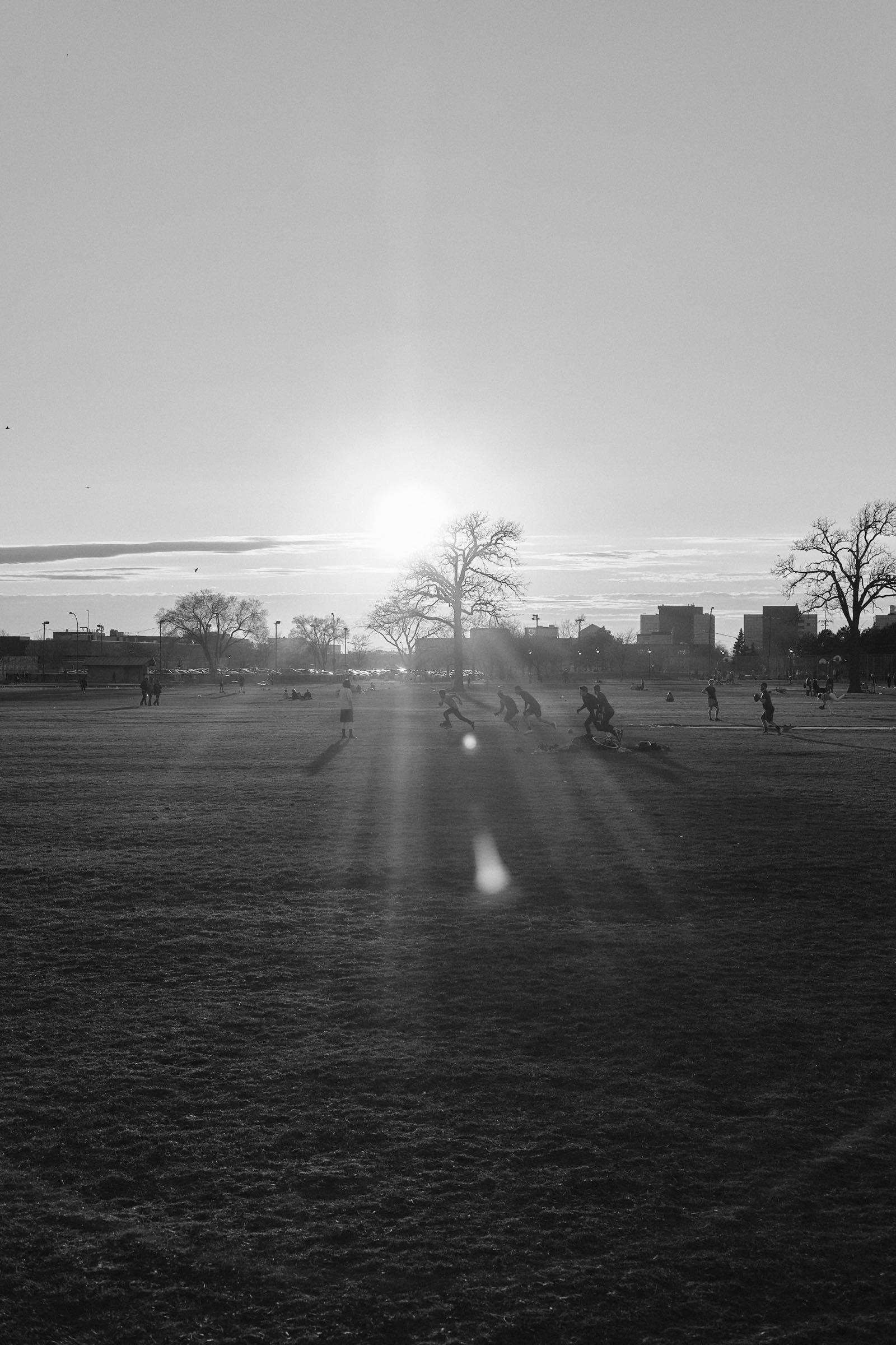 People play American football