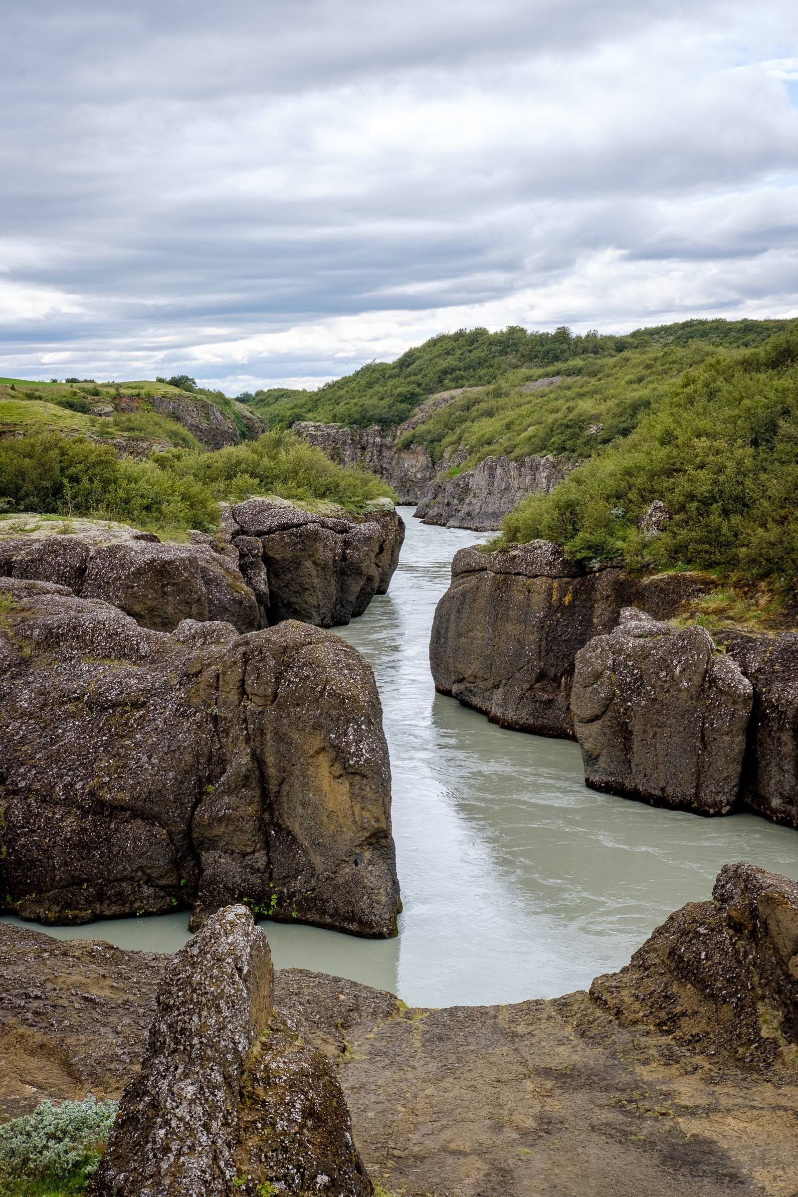 The Brúarhlöð canyon in Hvítá